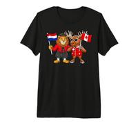 Racines néerlandaises Canadien Drapeau Pays-Bas Canada T-Shirt Haut de Gamme