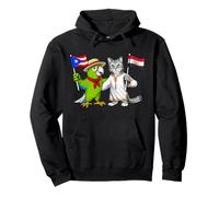 Racines Porto-Ricaines-Égyptiennes Drapeau Porto Rico Égypte Sweat à Capuche