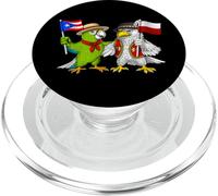 Racines Porto-Ricaines-Polonaises Drapeau Porto Rico Pologne PopSockets PopGrip pour MagSafe