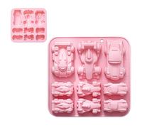 Racing Car Casting Mold, Epoxy Resin and Dessert Tray, Professional with Quick-Release Feature, Compact 15.9x15.3x2.4cm Frame, Heat-Resistant Material with Style, Accessory for Can