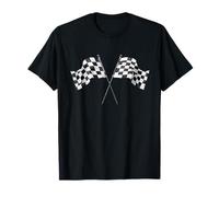 Racing Car Checkered Finish Flag Automobile Motor Race T-Shirt
