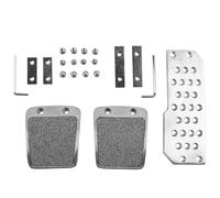 Racing Car Pedal Set, Aluminum Foot Rest Accelerator Brake Clutch Pedals, Compatible with Hon， for Acco Civi CRX Del Sol (MT)