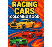 Racing Cars Coloring Book: ⭐ Designed for kids ages 3-8 ⭐ One car per page with background ⭐ Perfect size: 8.5 × 11 inches ⭐ Great for boys and girls who love cars