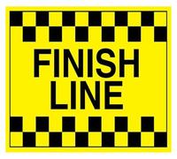 Racing Finish Line Vintage Metal Tin Sign 12x8 Inch
