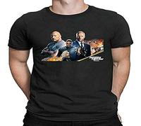 Racing Hobbs and Shaw Furiocar Fast Movie Unisex 100% Cotton Short-Sleeve T-Shirts Black S