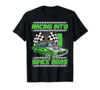 Racing Into 1st Birthday Boys 1 Year Old Kids Since 2025 T-Shirt