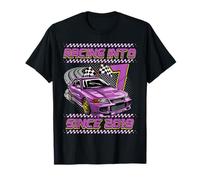 Racing Into 7th Birthday Boys 7 Year Old Kids Since 2019 T-Shirt