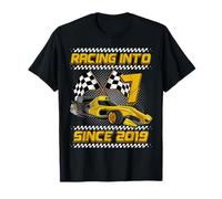 Racing Into 7th Birthday Boys 7 Year Old Kids Since 2019 T-Shirt