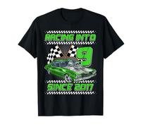 Racing Into 9th Birthday Boys 9 Year Old Kids Since 2017 T-Shirt