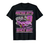 Racing Into 9th Birthday Boys 9 Year Old Kids Since 2017 T-Shirt