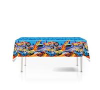 Racing Nappe,Nappes de Voiture de Course 108 x 180 cm Nappe en Plastique Jetable Décorations de Table de Gâteau Toile de Fond pour Garçon Filles Fête Anniversaire,Fête sur le Thème de la Voiture