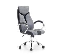 Racing Siège de Direction Bureau Fauteuil Chaise D'Ordinateur pour Travail Gris