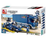 Sluban Racing Team : camion (M38-B0357) Bleu