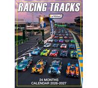 Racing Tracks Calendar 2026 - 2027: Easy to Use Planner from 2026 to 2027 for Scheduling and Sharing with Friends and Family