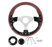 Racing Universal Racing Wheeling Tocoproofroproof Pu Leather Sport Style Veat pour véhicule avec adaptateur de concentrateur à 6 trous (Black)