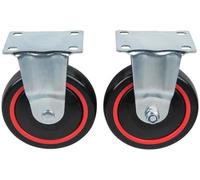 RACINGline set of fixed castors, incl. screws