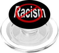Racisme barré Red Circle Line PopSockets PopGrip pour MagSafe