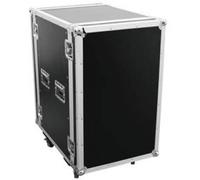 Rack 19 pouces 18 UH Omnitronic PR-2ST bois avec poignée, avec roulettes