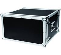 Rack 19 pouces 6 UH Roadinger CO DD bois avec poignée