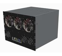 Rack 19 pouces CASE for crypto , AI , home lab. 8U size , ATX 2 x PSU , 6 x GPU, 6 x FAN 140x140