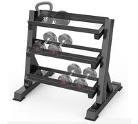 Rack 3 Niveaux Support Rack Port Haltères Poids Présentoir Gymnastique Maison