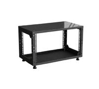 Rack 6U 19 "Mini-cadre ouvert-Profondeur : 280 mm-Noir-Boîtier serveur-Armoire Studio Motif Flight case