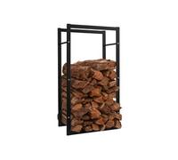 Rack à bois carré, LINFE, haute stabilité, capacité de charge de 200 kg, adapté à une utilisation intérieure et extérieure