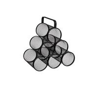 Rack à bouteilles, range bouteilles en metal coloris noir - Longueur 28 x Profondeur 18,5 x Hauteur 25 cm--