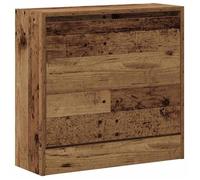 Vidaxl Cabinet À Chaussures En Vieux Bois 60x21x57 Cm En Bois Technique