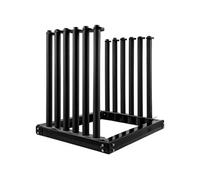 VEVOR Rack à Pare-brise 5 Places, Support de Pare-brise pour Camion en Acier, Support de Vitre Automobile de 61 cm de Hauteur, avec Coussinet en PVC et Rembourrage en Mousse, pour Transport du Verre