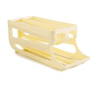 Rack à œufs pour réfrigérateur - Distributeur à roulettes triple couche, Boisson d'alimentation, organisateur de roulement automatique | Armoire de comptoir de cuisine compacte Camping Stockage de