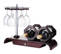Rack à vin Casen à vin européen, support de création en bois massif Divers étagères de rangement ménagers Verre de vin rouge Upside Down Rack Decoration / 3791 (taille: # 7) (une couleur # 3) FANDIAO