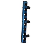 Rack à Vin Mural, 8 Trous Organisateur de Rangement de Vin en Acier en Acier Inoxydable pour la Maison, la Cuisine, la Salle à Manger, Le Bar, Le Salon, élégant et Simple (Blue)