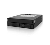 Rack amovible - ICY DOCK - MB994IPO-3SB - 2 disques 2.5 SATA/SAS - 1 lecteur optique slim - Aluminium noir