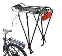 Rack arrière de Cycle, en d'aluminium, Support de Charge arrière, tendeur de Cadre Rapide, Support de Cadre avec réflecteur, Charge maximale 50 kg