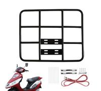 Rack arrière de vélo en métal - Porte-vélos réglable, cadre étanche | Sécurisez le panier multi-usage avec installation facile pour les livraisons à emporter, parfait pour les trajets en ville ou