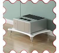 Rack AV moderne à 4 niveaux, support multimédia multifonction, coussinets absorbant les chocs, armoire élégante pour home cinéma, console TV, centre de divertissement