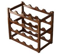 Rack d'affichage en Bois Massif du Rouge ménage - Rack de Rangement de Bouteilles à Petit, Nouveaux Ornements en Treillis Simples et économiques, adaptés à l'affichage et à la décoration de l'
