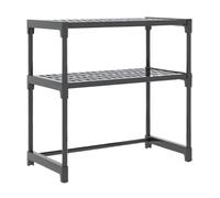 Rack de almacenamiento engrosado de varias capas, soporte de microondas, organizador de estantes de la cocina de cocina, servicio pesado, 52x26x60 cm, ajustable y personalizable, uso versátil para enc