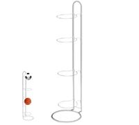 Rack de Basket-Ball, Support de Basket-Ball 36 Pouces à 4 Couches, Stockage à Billes en Acier en Carbone Lourd, Rack Billes Vertical Polyvalent indépendant pour la Maison, casiers.