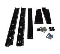 Rack de bureau noir à cadre ouvert 12 u 19" - rack 2 montants 19 pouce