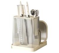Rack de coupe-compteur - support de intégrée - Rack d'organisation des ménages multifonctionnels | PP ABS Kitchen Ustensiles Organiseurs avec une intégrée | Support de bloc de coutea