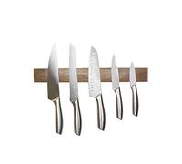 Rack de Couteau en Noyer Magnétique Pour Cuisine, Maison, Garage, Bureau et Hangar