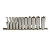 Rack de douilles impériales (tailles en pouces) - 11 pièces - 3/8"