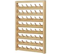 Rack de filetage 48 bobines murales à coudre mur à coudre avec des crochets suspendus Organisateur en bois pour la broderie de courtepointe Organisateur couture