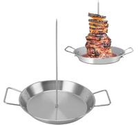 Rack de Grillade Vertical Brochette Verticale Sèche en Acier en Acier Inoxydable à Plusieurs Usines avec des Poignées de Poignée Faciles pour le Stockage du Mur du Four à Fumeurs