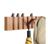 Rack De Manteau À Piano - Cintre Élégant En Bois | Mur Des Cintres Ciseaux Rails Crochets Rail Adapté L'organisation D'entrée, Codes Stockage Et Suspension Décoratifs, Sacs Accesso