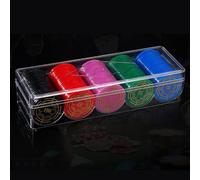 Rack De Puce De Poker - Effacer La Boîte Aux Puces en Acrylique | Organisateur du Boîtier De Stockage pour Les Grilles De 5 - Pous De Puces Acryliques Effacées pour Les Puces De Taille Standard