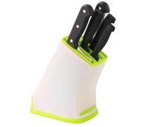 Rack de rangement de couteaux : organisateur de cuisine tout-en-un, gestion efficace des ustensiles | Conception de base ventilée, matériau écologique naturel, option de montage mural,