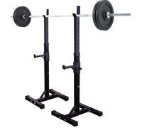 Rack de Rangement pour Haltères Capacité 150 kg - Cage de Squat Support de Squat Réglable